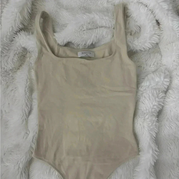 BABATON Aritzia cream tank bodysuit - Picture 1 of 4
